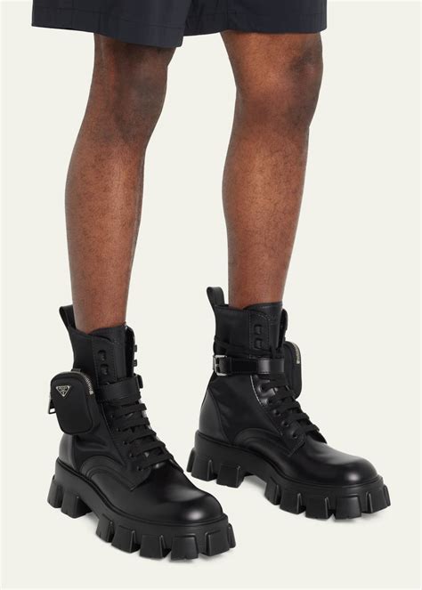 prada schuhe herren boots|red Prada boots.